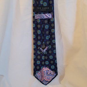 Ted Baker 100% Silk Tie- Geometric Print